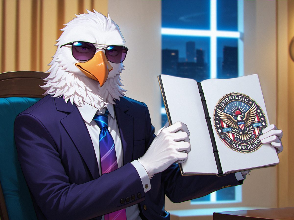 Chairman Barron TrumpFeather presenting the Strategic Super Reserve seal